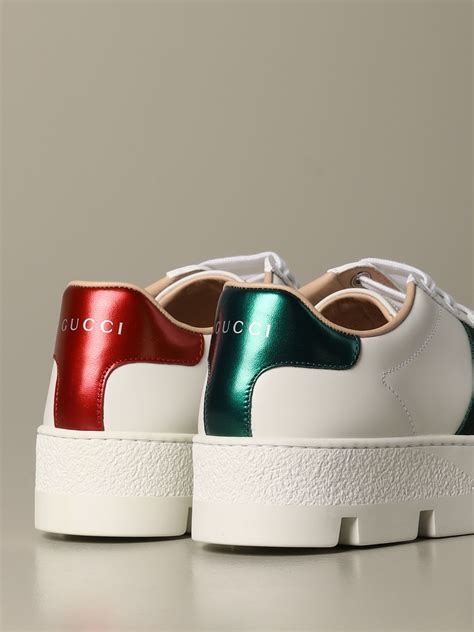 gucci panelled satin sneakers|Gucci all white sneakers.